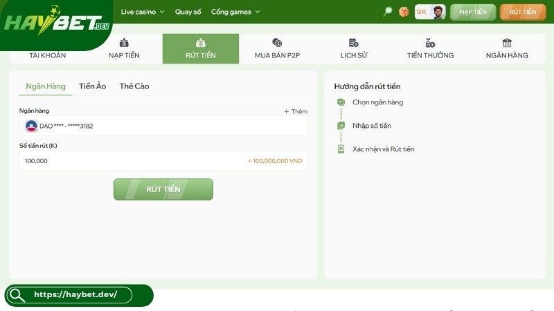 Làm sao để rút tiền thưởng từ hệ thống? Làm sao để rút tiền thưởng từ hệ thống?